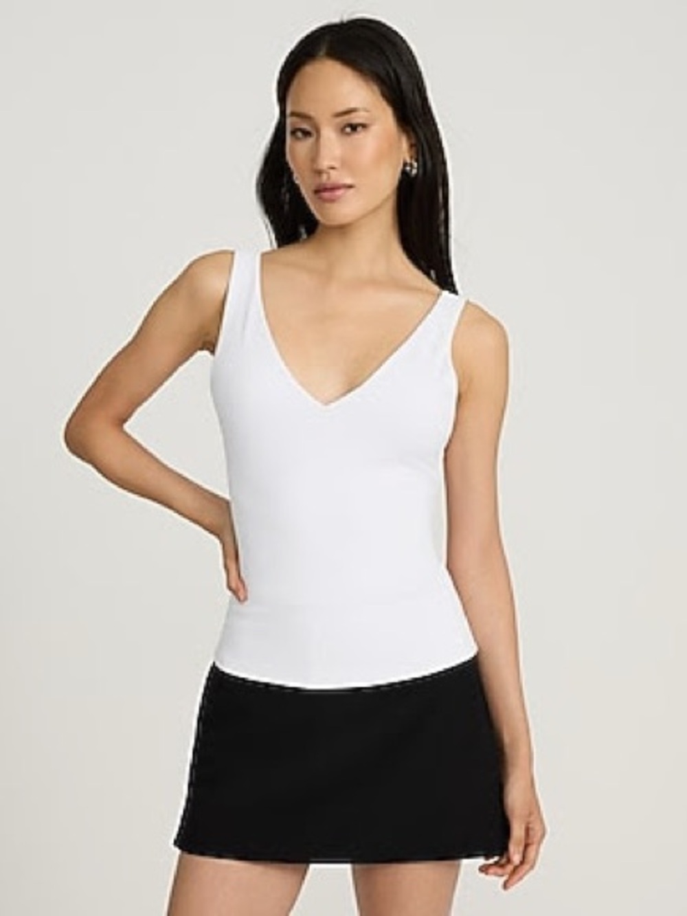NWT Body Contour High Compression Double V-Neck Tank